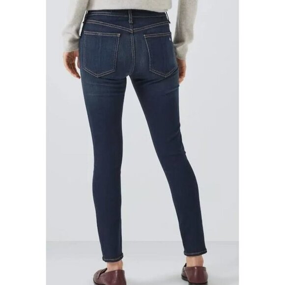 NWT Rag & Bone Carmen Cate Mid-Rise Ankle Skinny Jeans Sz 30‎ Dark Wash Stretch - Picture 2 of 11